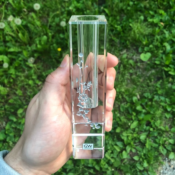 narumi glassworks Other Single Rose Crystal Vase Poshmark